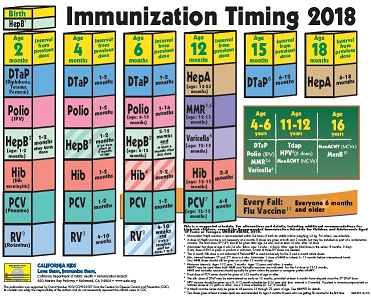 2019 Immunization Chart